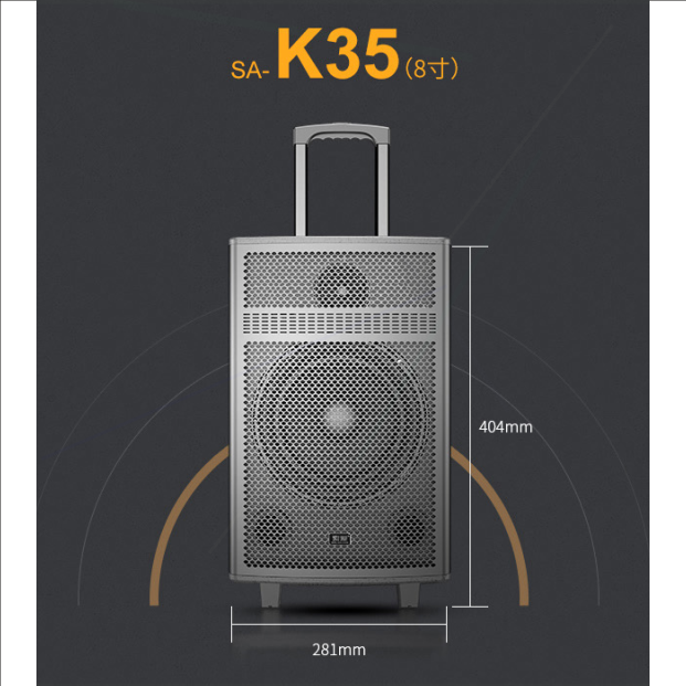 索爱a89wm12英寸KTV户外移动拉杆广场舞音箱蓝牙无线便携式音响 - 图0