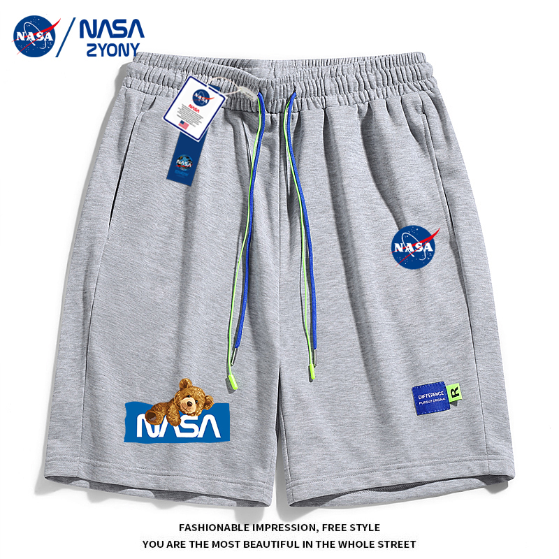 NASA联名官方夏季宽松短裤子男女款ins潮牌学生休闲运动AAA_女装_女士精品