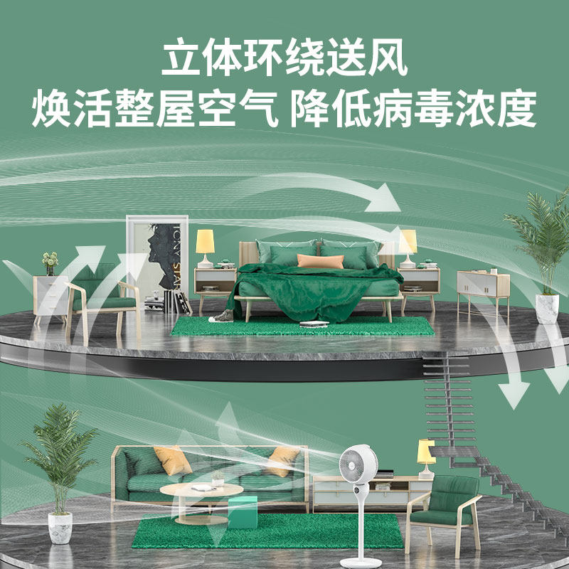 荣事达电风扇家用遥控定时落地扇 荣事达罗马尼空气循环扇