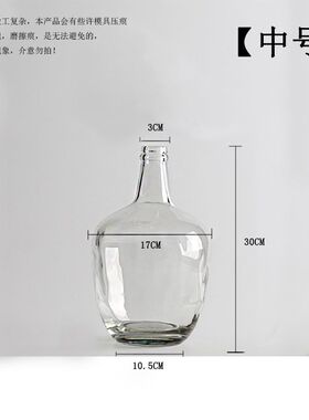 马醉木吊钟玻璃花瓶大肚子花瓶大肚日式大号花瓶水培水养落地花瓶