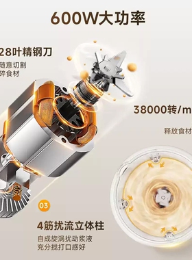 志高破壁机家用小型豆浆机榨汁多