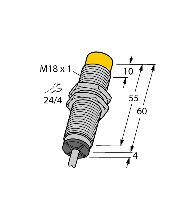 原装正品图尔克npn接近开关三线模拟量NI8-M18-LIU电感式传感器-图0