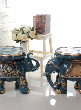创意大象凳子换鞋凳会所摆件礼品