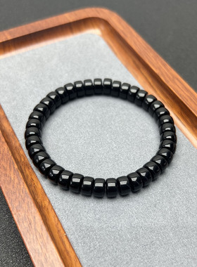 天然玛瑙直切药片珠手链