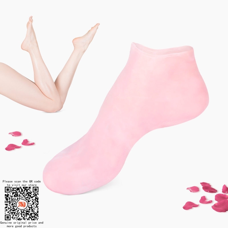 Silicone Moisturizing Socks Silicone Gel Heel Sock Anti Slip - 图0