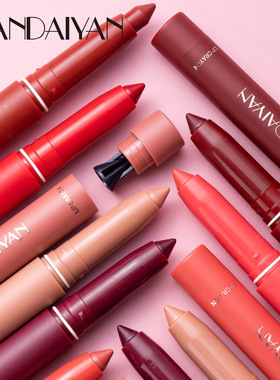 Matte Lipstick Pen Lip Liner Pencil Set Waterproof Lip Crayo