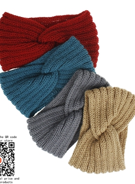 Headband Cable Crochet Turban Ear Warmer Headband Gift Plush