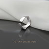 Sterling silver ring cold style irregular matte fashion