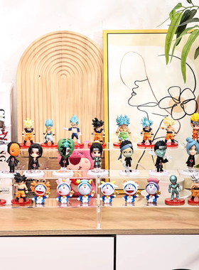 亚克力多层阶梯盲盒手办收纳展示架首饰品泡泡玛特公仔娃娃陈列架