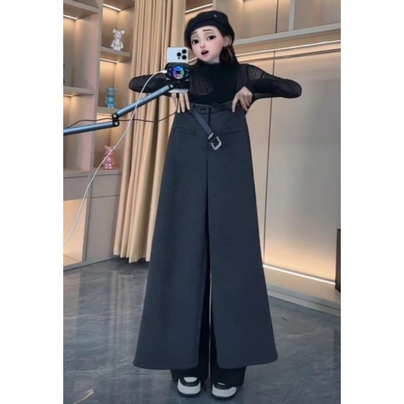 清仓捡漏加绒毛呢裤子女秋冬季休闲宽松显瘦时尚西装窄版阔腿裤,淘宝优惠券,粉丝福利购,淘宝优惠卷