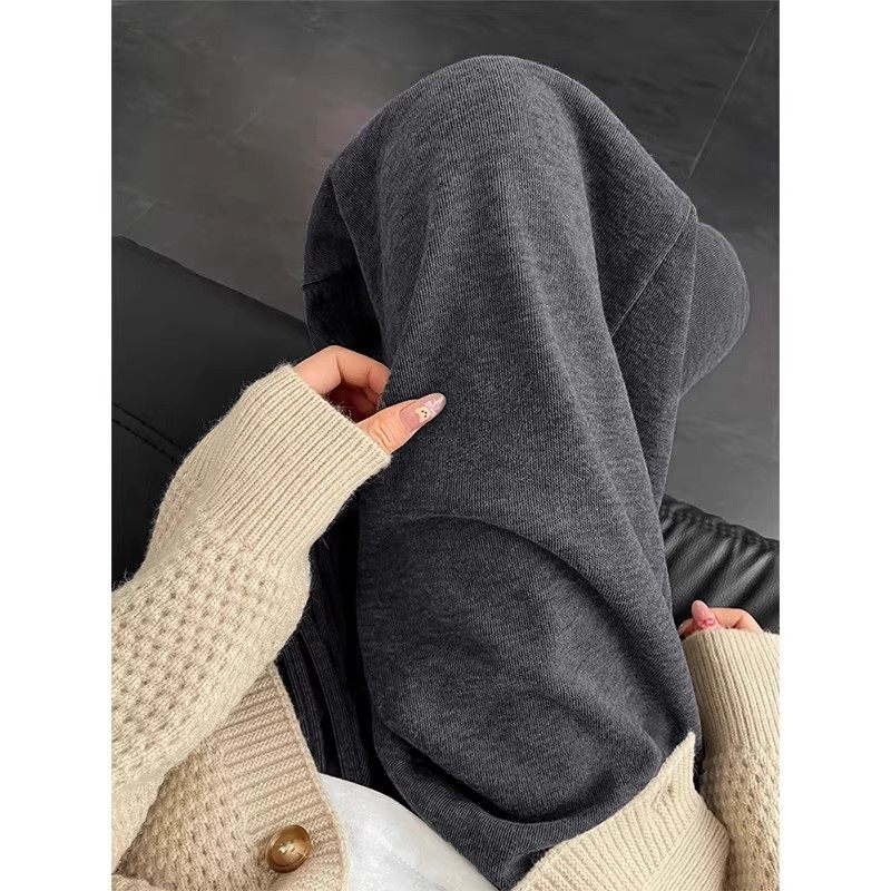 清仓捡漏深灰色糯米休闲裤女秋冬加绒梨型身材高腰宽松显瘦阔腿裤,淘宝优惠券,粉丝福利购,淘宝优惠卷