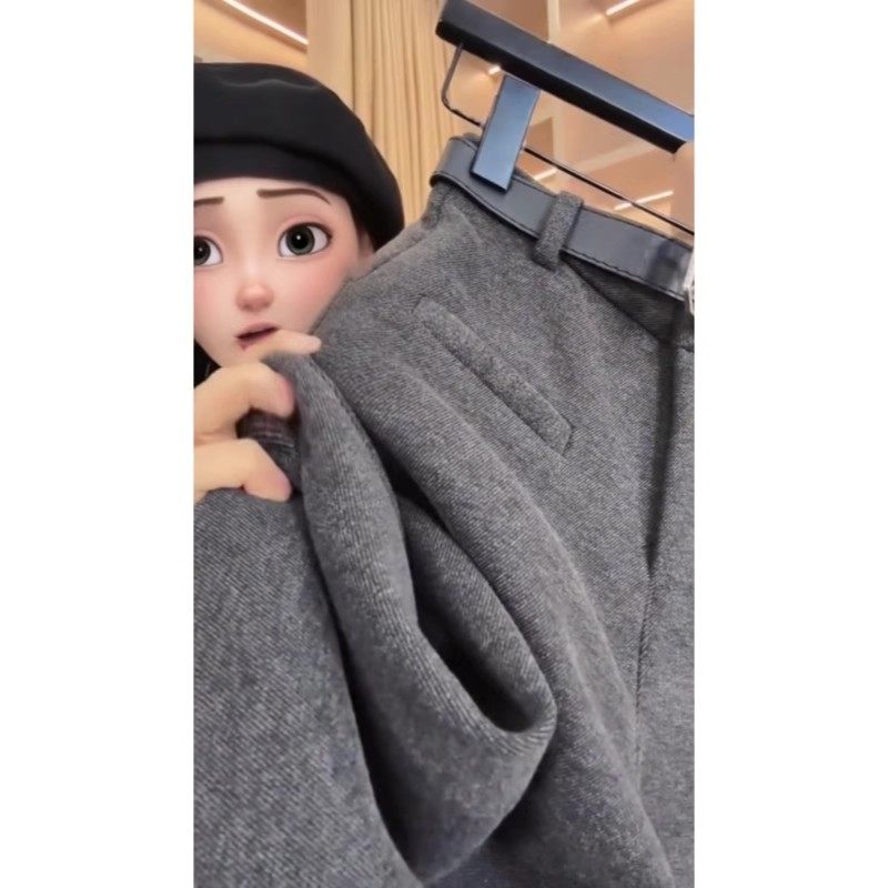 清仓捡漏加绒毛呢裤子女秋冬季休闲宽松显瘦时尚西装窄版阔腿裤,淘宝优惠券,粉丝福利购,淘宝优惠卷