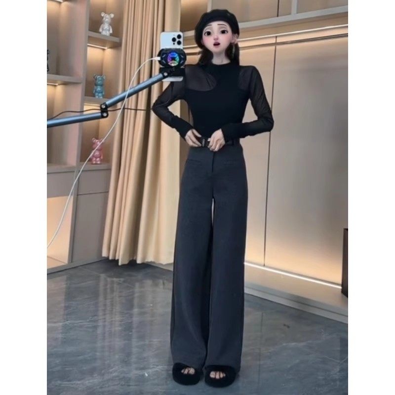 清仓捡漏加绒毛呢裤子女秋冬季休闲宽松显瘦时尚西装窄版阔腿裤,淘宝优惠券,粉丝福利购,淘宝优惠卷