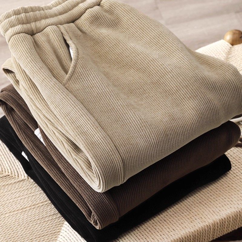 清仓捡漏休闲卫裤女春秋冬季灯芯绒加绒小个子雪尼尔束脚运动裤子,淘宝优惠券,粉丝福利购,淘宝优惠卷