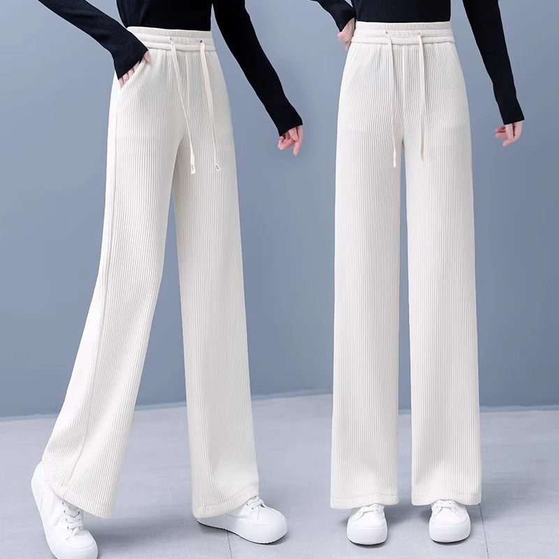 清仓捡漏加绒雪尼尔阔腿裤女秋冬季加厚灯芯绒身材直筒女裤子垂感,淘宝优惠券,粉丝福利购,淘宝优惠卷