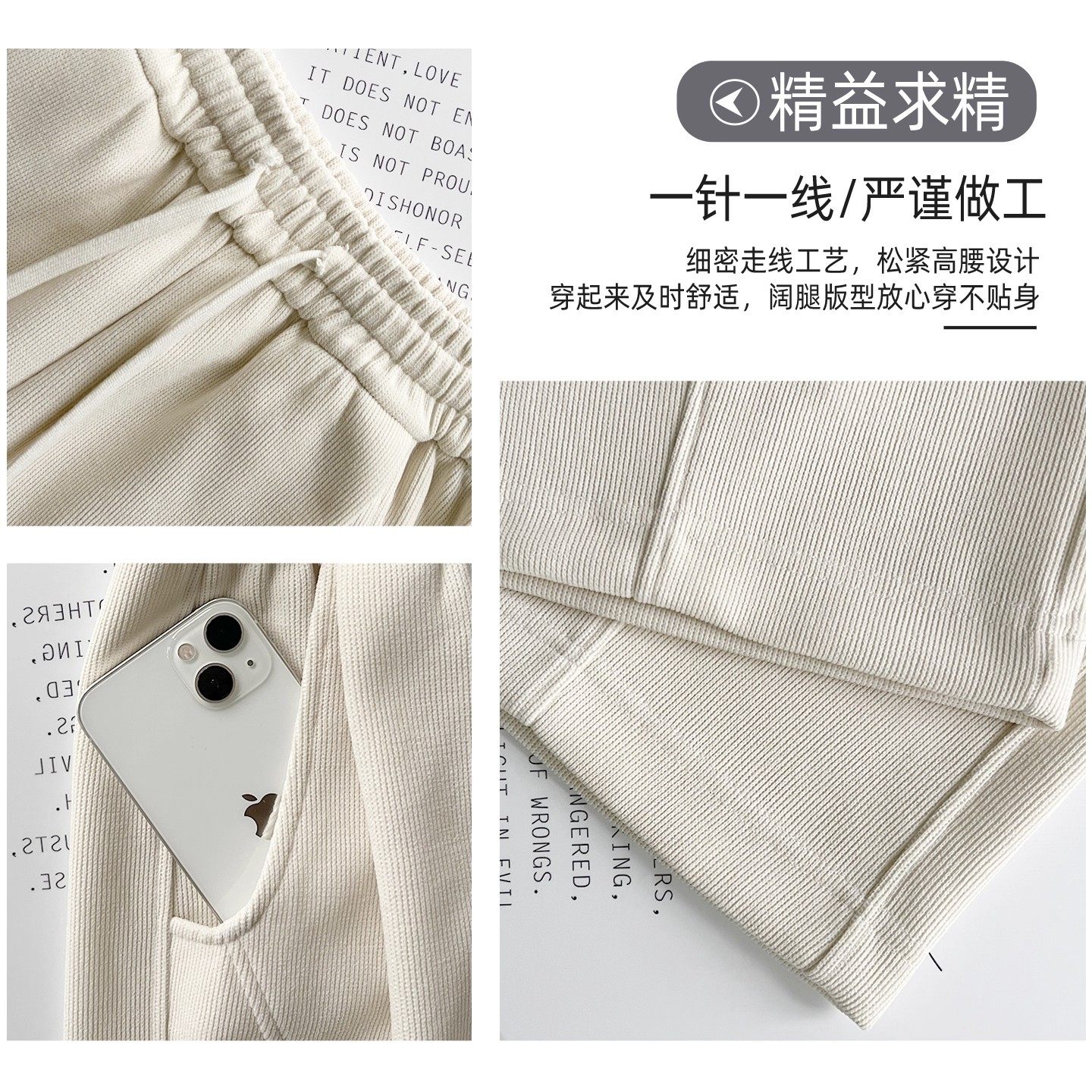 清仓捡漏灰色灯芯绒阔腿裤子女秋冬加绒小个子窄版直筒垂感西装裤,淘宝优惠券,粉丝福利购,淘宝优惠卷