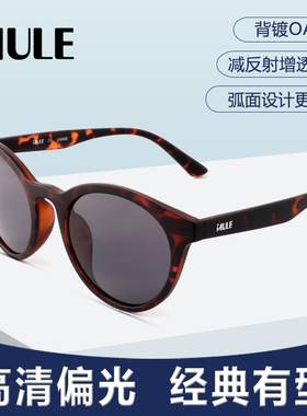 爱目乐专业品质太阳眼镜时尚墨镜防紫外线高清偏光开车镜磨砂白黑