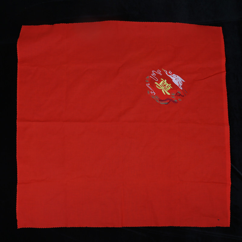 骨灰盒红色包布刺绣纯棉刺绣仙鹤团一米红布裹布盖布棺材防尘防土,淘宝优惠券,粉丝福利购,淘宝优惠卷