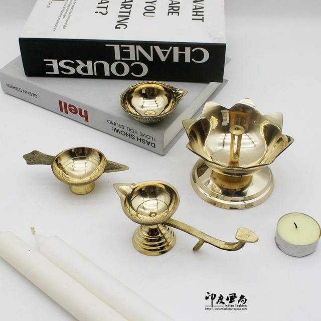 India imported pure copper Buddha lamp oil lamp