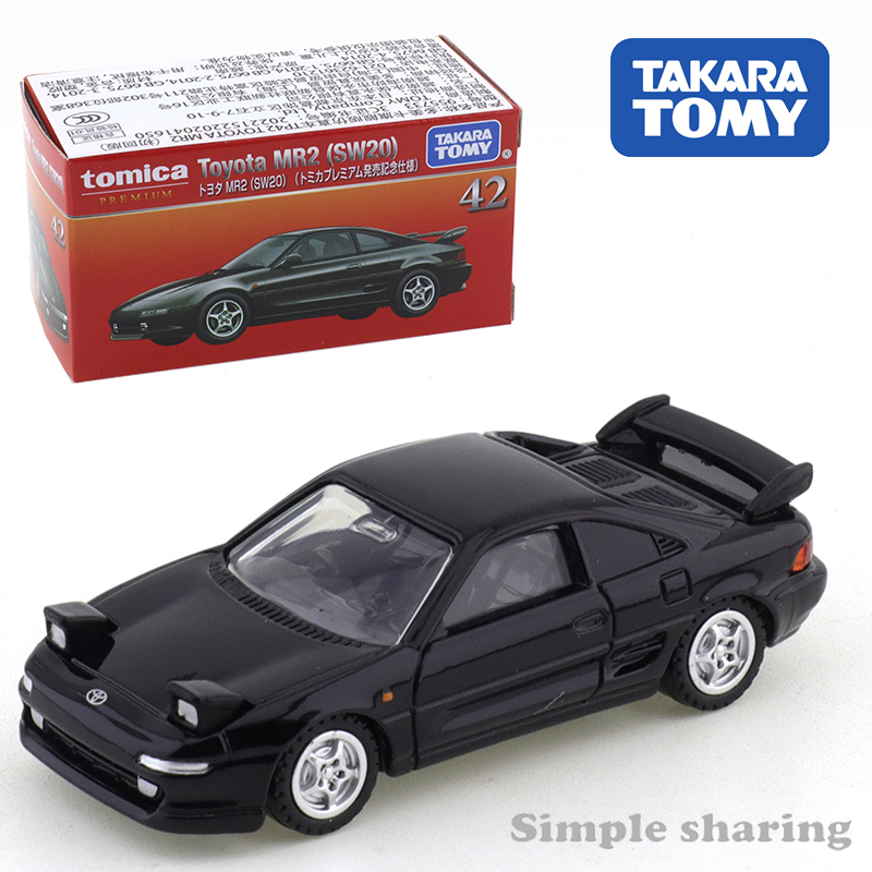 TOMY多美卡TP42 丰田Toyota MR2 (SW20) 黑盒旗舰合金车模型摆件 - 图2