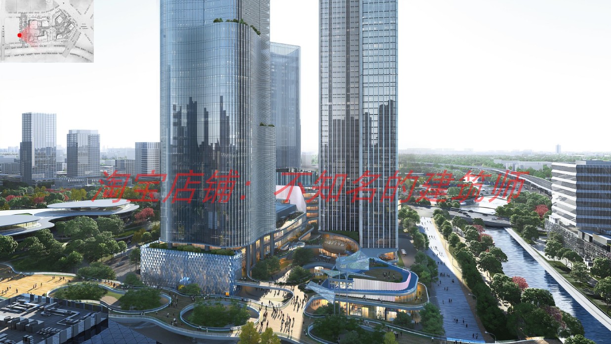 【日本设计】上海金桥元中心二期330米建筑中标方案汇报文本82P