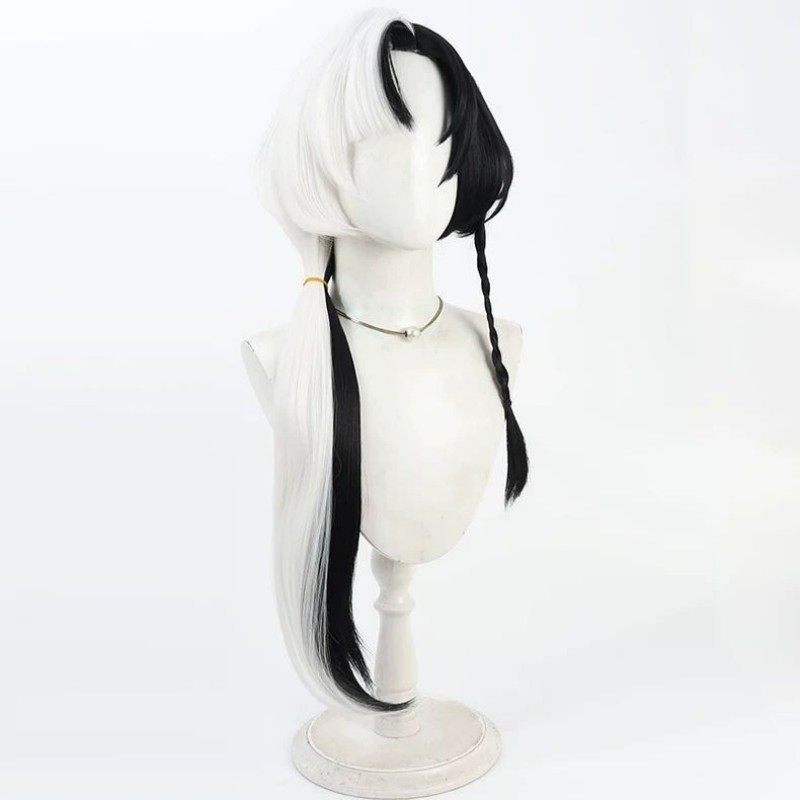 王者荣耀空空儿cos假发黑白混色二次元毛娘动漫展会拍照演出道具,淘宝优惠券,粉丝福利购,淘宝优惠卷