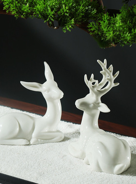 新中式仿真迎客松客厅办公室大摆件绿植装饰售楼部装饰罗汉松盆景