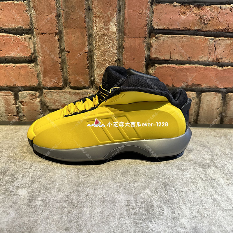 adidas三叶草正品Crazy 1科比复刻黄黑复古面包中帮篮球鞋GY3808 - 图1