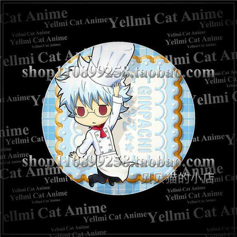 银魂GINTAMA吧唧坂田银时高杉晋助神威动漫Q版徽章胸章现货H - 图1