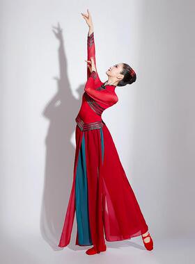 送扇子胶州秧歌服女演出服2025伞舞九儿盼归舞蹈服装红高粱艺考新