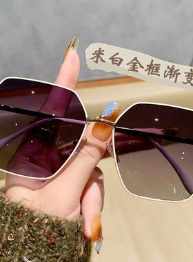 2025新款墨镜级感偏光太阳眼镜女士旅游拍照好看百搭圆脸显脸小