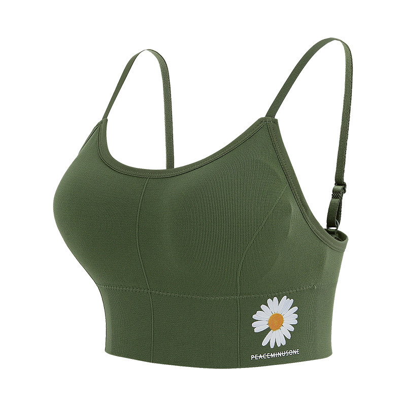 美背吊带女一体网红爆款大u小雏菊 羽韵菲文胸