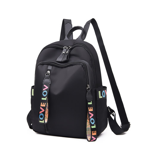 网红牛津布双肩包女2026新款潮韩版潮百搭帆布书包女士小背包女包 - 图1