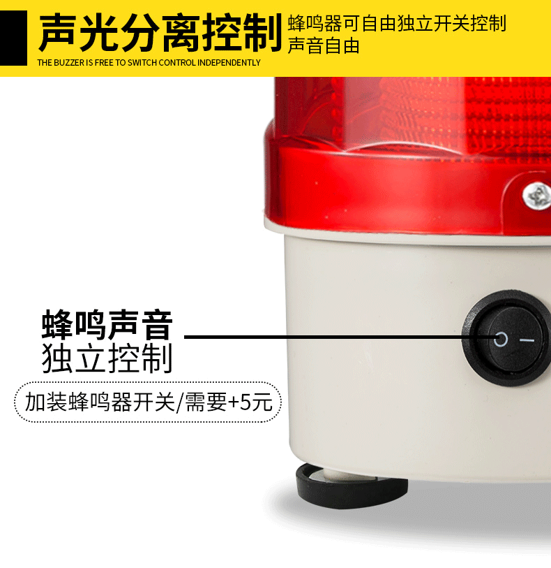 叉车警示灯12v24v强磁吸顶LTD-5101J语音声光报警器爆闪报警闪烁 - 图1