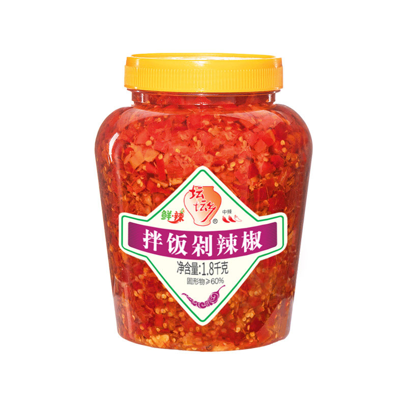 坛坛乡辣椒酱3.6斤拌饭剁辣椒蒸鱼炒菜拌面下饭湖南剁辣椒大瓶装,淘宝优惠券,粉丝福利购,淘宝优惠卷