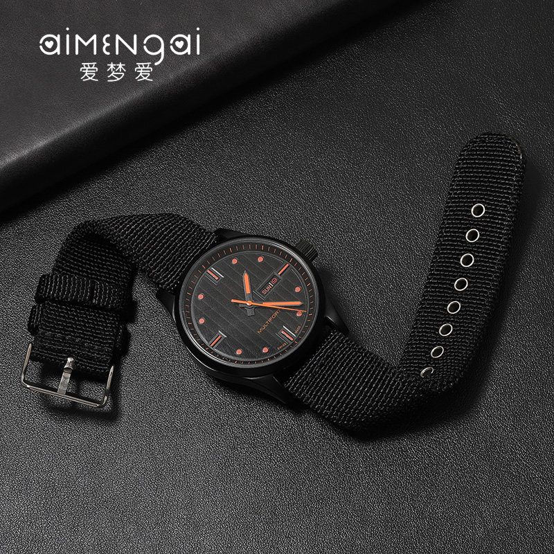 代用dw欧米茄百年灵编织尼龙帆布 爱梦爱配件