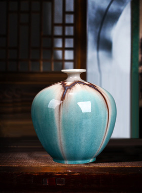 景德镇陶瓷 花瓶摆件插花器客厅装饰花瓶家居工艺品房间装饰品
