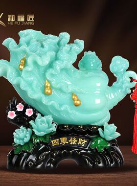 仿玉大白菜聚福招财摆件开业礼物乔迁送礼客厅家居酒柜装饰办公室