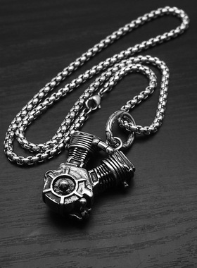 跨境吊坠项链钛钢男CS412311LS