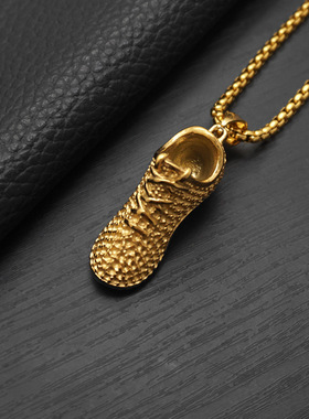 吊坠ins钛钢男女椰子鞋项链鞋