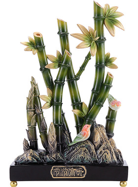 入户门节节高升熊猫玄关摆件