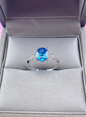 未镶嵌翡翠碧玉椭圆形戒指空托