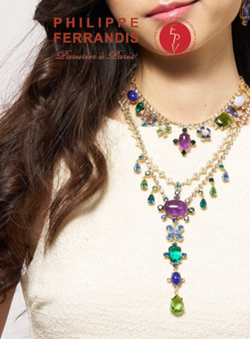 【新品首发】菲昂迪斯蓝调鸢尾项链女高级感轻奢气质送礼耳饰晚宴