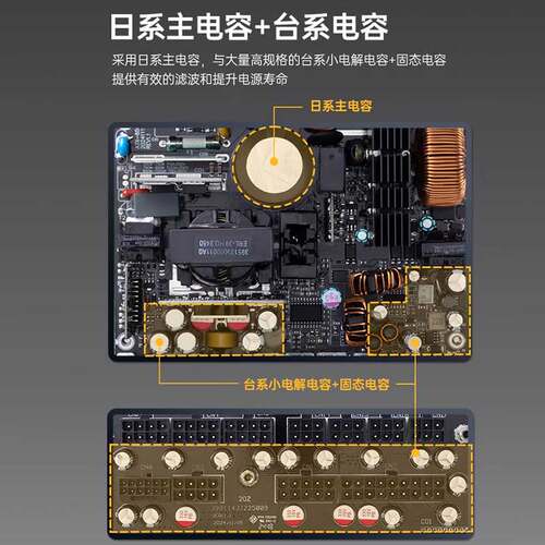 金河田Nexus 650 750 850W金牌电源电脑台式机箱电源 全模ATX3.1 - 图2