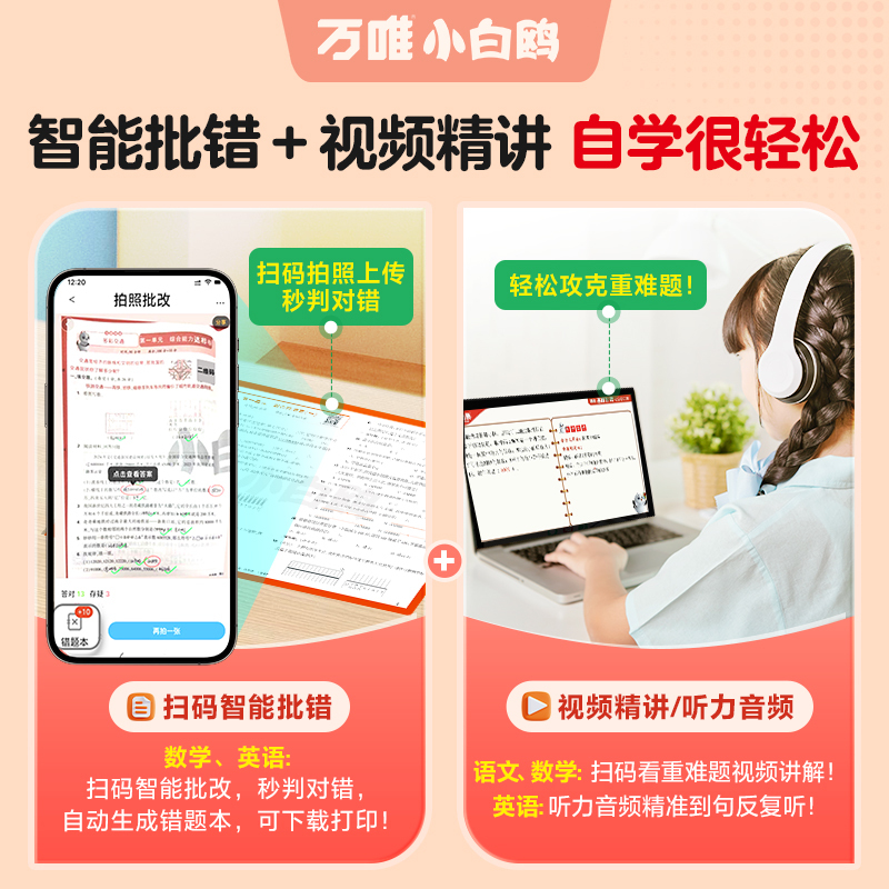 【抖音爆款】2025万唯小白鸥小学情境大小卷同步单元期末测试卷子情景卷人教北师苏教一二三四五六年级上下册语文数学英语全套试卷