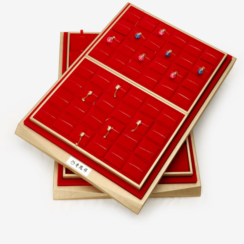 黄金珠宝展示套盘红绒柜台收货盘项链戒指吊坠陈列饰品套盘,淘宝优惠券,粉丝福利购,淘宝优惠卷