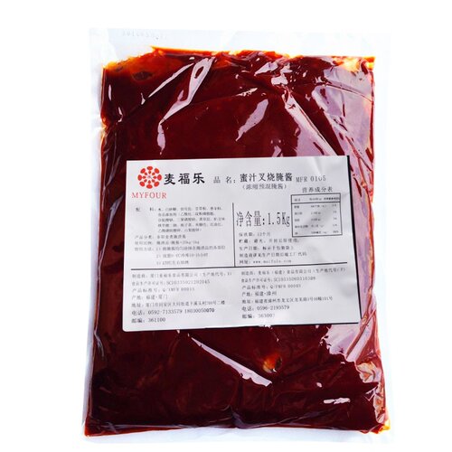 麦福乐蜜汁酱蜜汁叉烧腌酱1.5kg川香手扒鸡抹酱料烧肉烧烤调味料 - 图3