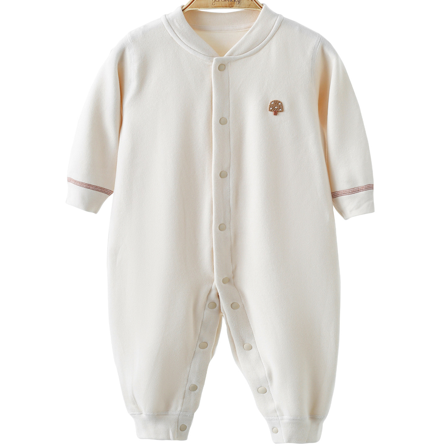 婴儿连体衣秋冬保暖棉莫代尔舒绒小月龄男女对开长袖哈衣爬服打底,淘宝优惠券,粉丝福利购,淘宝优惠卷