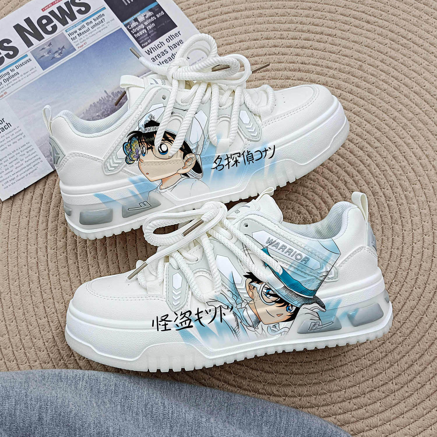 回力正品2025新款柯南基德情侣板鞋2024春秋季限量款鸳鸯运动鞋男 - 图3