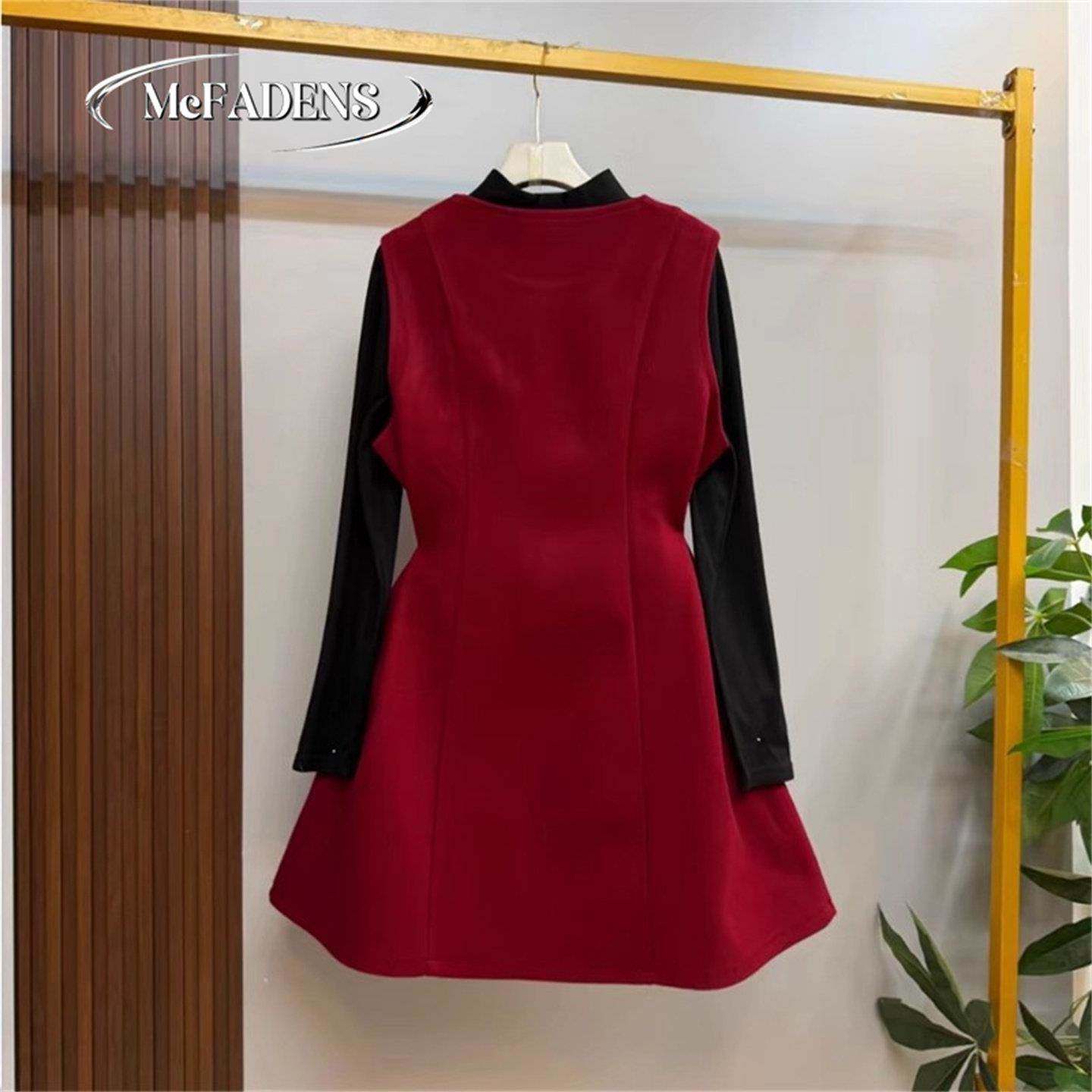 香港大码气质国风套装裙女胖mm复古盘扣设计显瘦马甲连衣裙两件套,淘宝优惠券,粉丝福利购,淘宝优惠卷